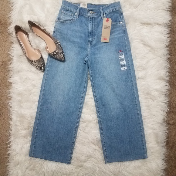 levi's mile high cropped wide leg